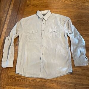 Men’s Axist medium green plaid button down shirt